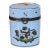 Vintage Sèvres Porcelain Oval Box With Painted Birds and Butterfly For Sale