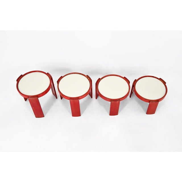 Model 780 Nesting Tables by Gianfranco Frattini for Cassina, 1960s, Set of 4 For Sale - Image 9 of 14