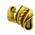 1980s Pair of Barry Kieselstein-Cord 1982 Omega Collection 18k Green Gold Scroll Earrings For Sale In Miami - Image 6 of 13