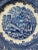 Victorian 19th C. English Staffordshire "Farm" Flow Blue Plate For Sale - Image 3 of 4