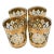 Vintage Culver 22k Gold “Valencia” Old Fashioned Glasses, Set of 4 Signed Tumblers For Sale