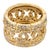 Contemporary 1990s Cartier French Diamond 18k Yellow Gold Entrelacés C Band, Size 6 For Sale - Image 3 of 5