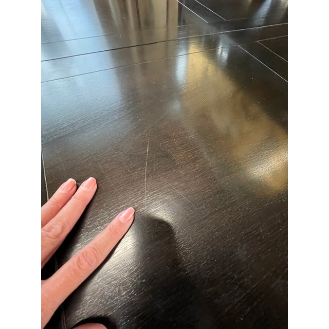 Coffee 1960s Mid-Century Michael Taylor for Baker Extension Dining Table Far East Collection For Sale - Image 8 of 16