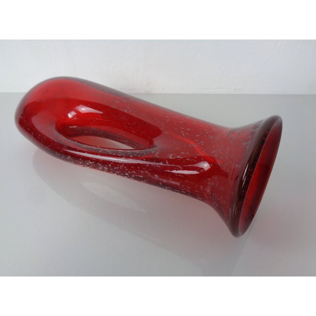 Red Murano Glass Vase, Italy, 1960s For Sale - Image 13 of 18
