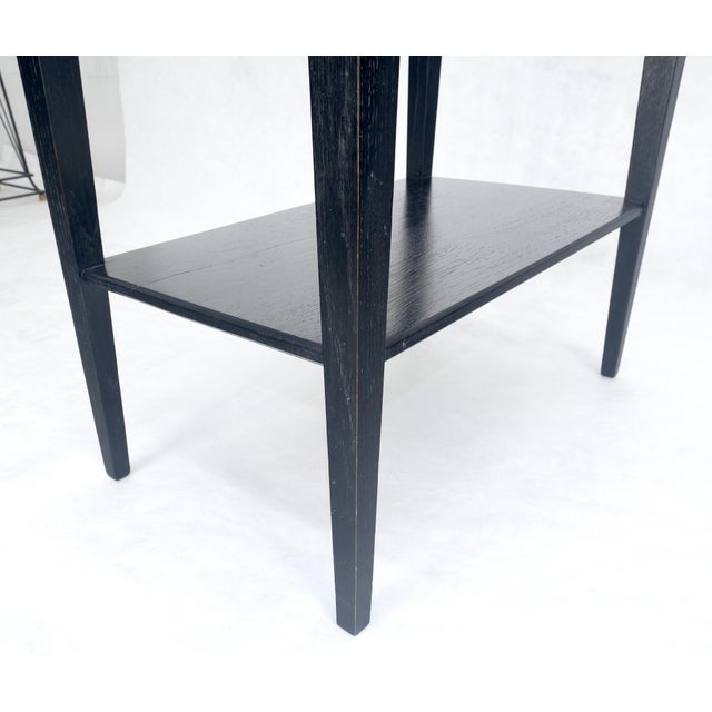 Mid Century Modern Solid Cerused Oak 14x24 Rectangle Side End Table Mint For Sale - Image 9 of 11