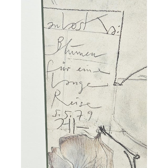 Horst Janssen, Graphic Flowers for a Long Journey, 1979, Paper For Sale - Image 3 of 18