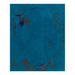 Robert O'Meara Abstract Composition in Blue Oil For Sale