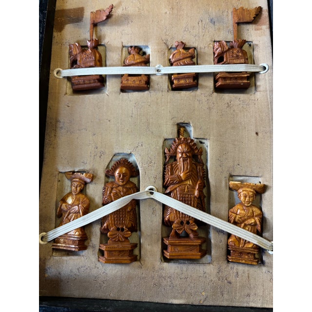 Chinese Hand-Carved Chinese Bone Export Travel Chess Set Early 20th Century For Sale - Image 3 of 12