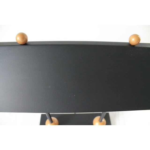 Black 1980s Robert Sonneman for George Kovacs Memphis Style Post Modern Bankers Desk Lamp For Sale - Image 8 of 18