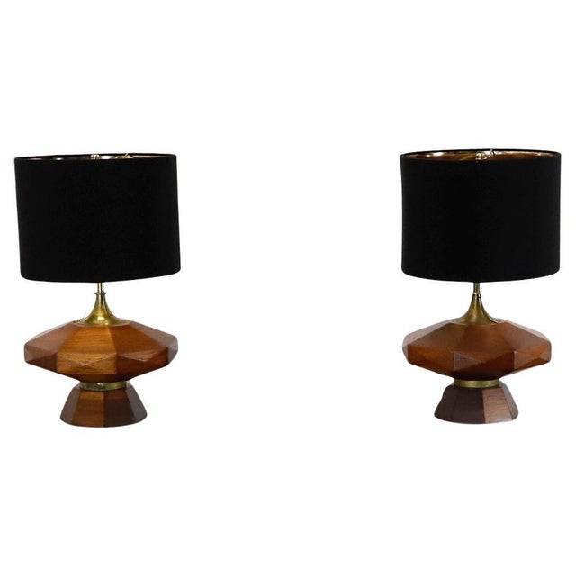Mid 20th Century Mexican Modernist Table Lamps Attributed to Eugenio Escudero - a Pair For Sale - Image 14 of 18