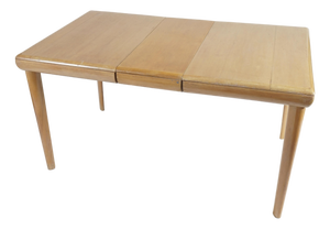 Vintage Heywood Wakefield Dining Table With One Leaf