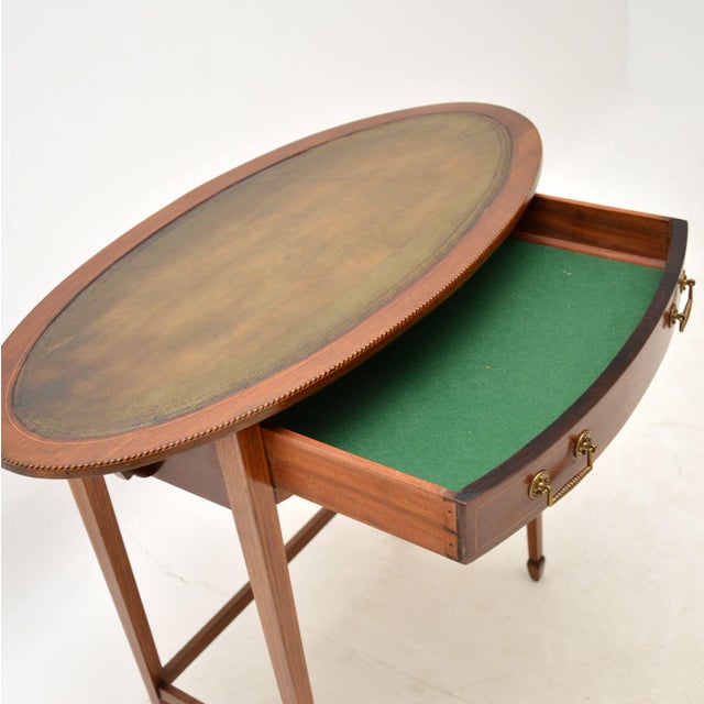 Edwardian Writing Table, 1890s For Sale - Image 9 of 13