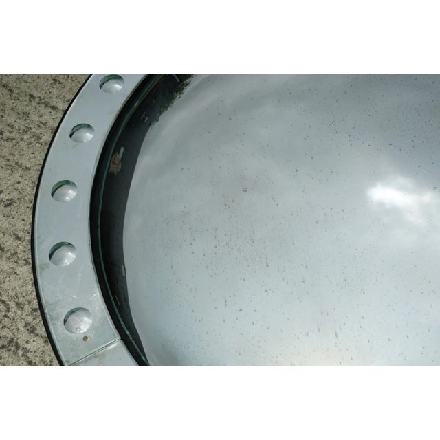 Massive Round 53in Tall Convex Glass Sorcerers Mirror Butlers Wall Mirror For Sale In Dallas - Image 6 of 10