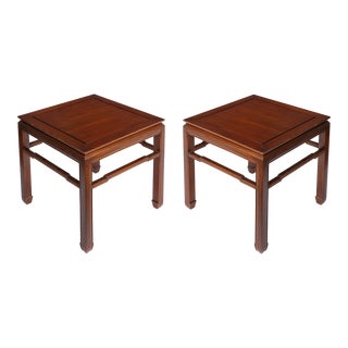 Late 19th Century Pair of Chinese Hongmu Wood Low Tables For Sale