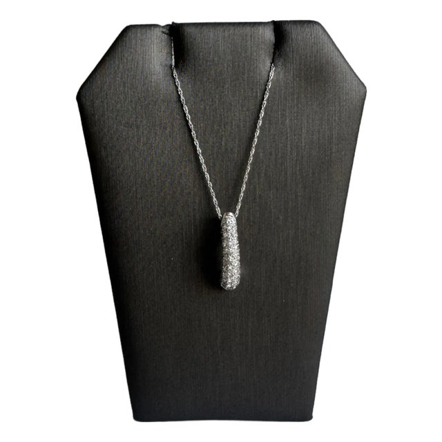14kt White Gold Diamond Horn Necklace - 0.56ctw Gh Si Diamonds, 18" Length, New For Sale