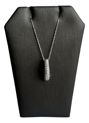 14kt White Gold Diamond Horn Necklace - 0.56ctw Gh Si Diamonds, 18" Length, New