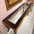 Vintage Dark Wood Console Table With Gold Gilt Draped Valance Detail For Sale In New York - Image 6 of 11