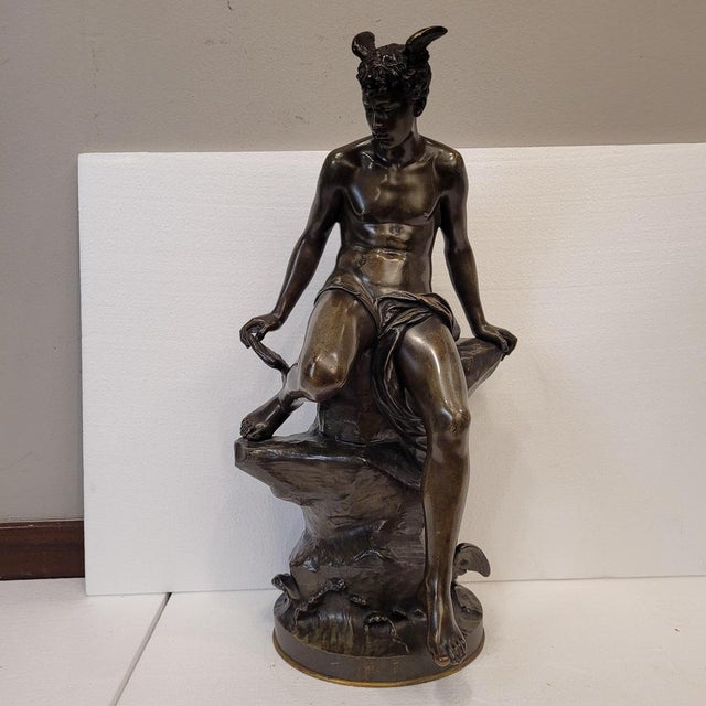 Eutrope Bouret, Mercury, 1800s, Bronze For Sale - Image 3 of 18