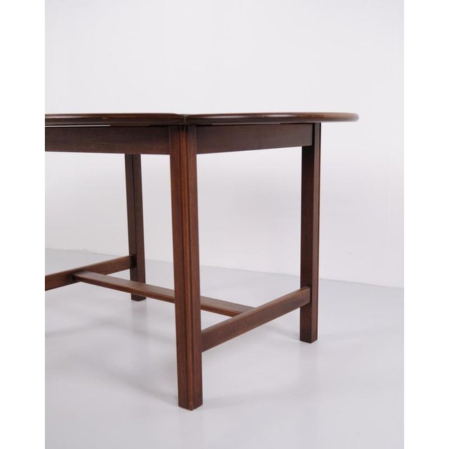 Butler Coffee Table in Polished Mahogany with Brass Fittings, 1940s For Sale - Image 9 of 11