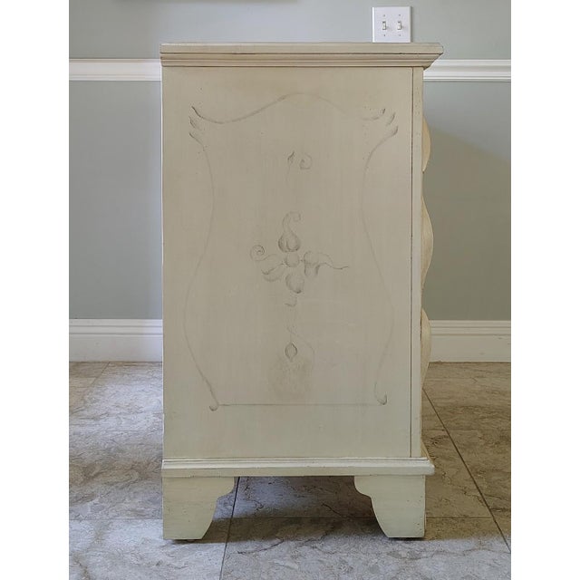 Wood Ethan Allen Hand Painted Chest of Drawers For Sale - Image 7 of 11