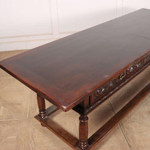 Italian Walnut Console Table, 1890s For Sale - Image 9 of 15