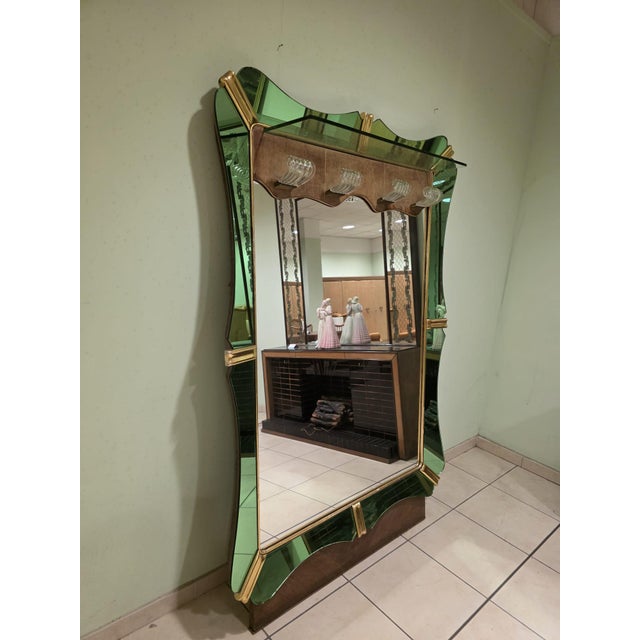 Vintage Mirror by Luigi Fontana, 1940s For Sale - Image 11 of 17