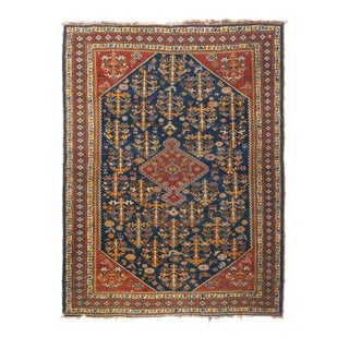 Antique Qashqai Rug 3'8'' x 4'10'' For Sale