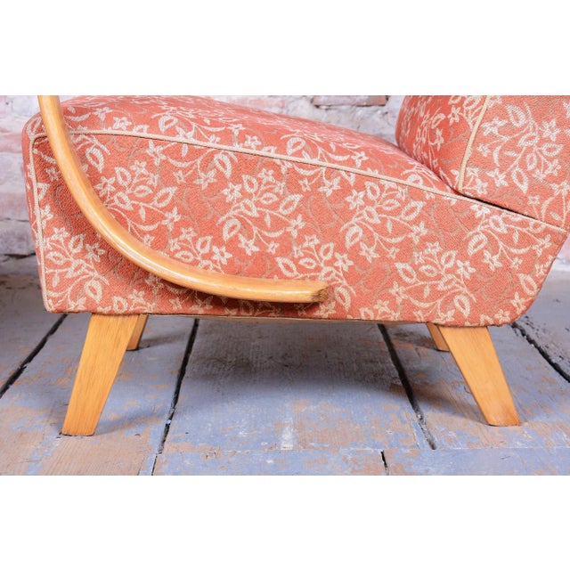 Set of Vintage Art Deco Armchairs by J. Halabala for Up Závody, Czech, 1930s , Set of 2 For Sale - Image 9 of 15