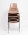 1960s Krueger Metal Products Fiberglass Stacking Chairs Taupe Sand Tan a Set of Seven For Sale - Image 5 of 15