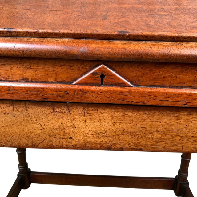 Pennsylvania Walnut Slant Front Desk on Framed Base For Sale - Image 10 of 12