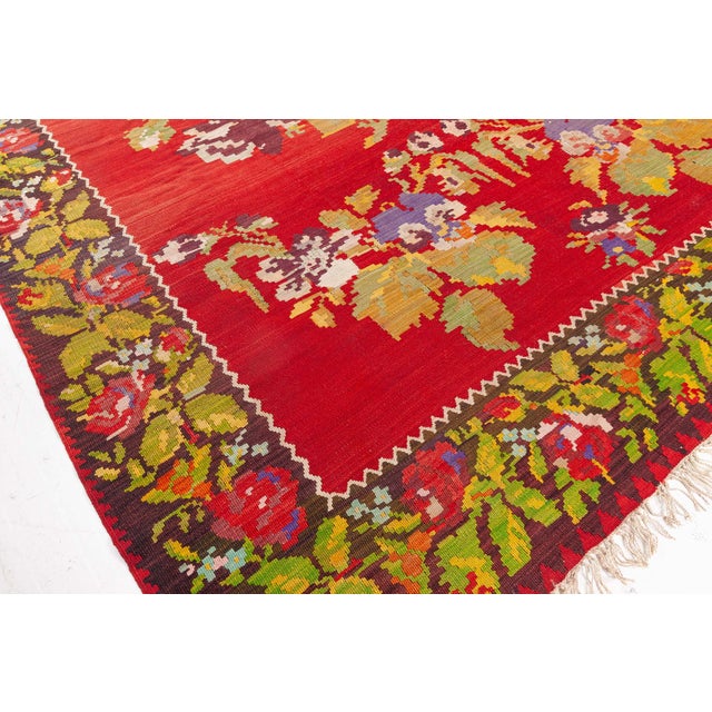 1930s Bessarabian Kilim Rug For Sale - Image 9 of 9