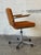 Orange Duba Orange Upholstered Swivel Desk Office Chair Danish Mid-Century Modern 1970s For Sale - Image 8 of 11