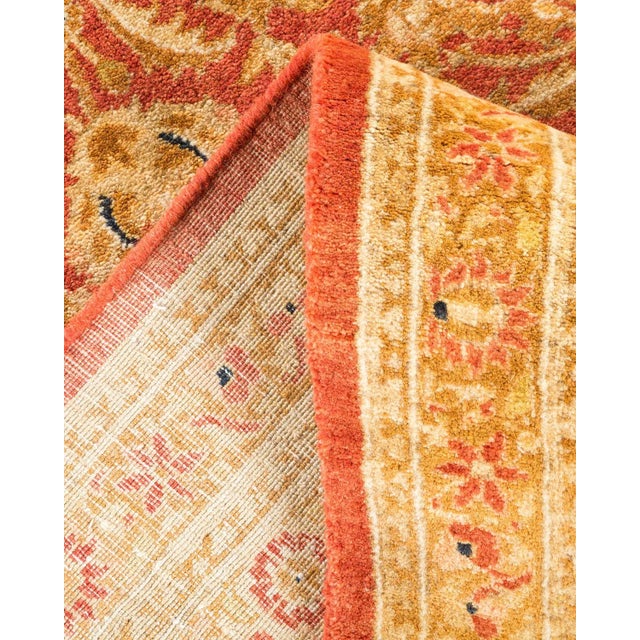 Mogul, One-of-a-Kind Hand-Knotted Area Rug in Orange, 6' 4" x 9' 5" For Sale In New York - Image 6 of 8