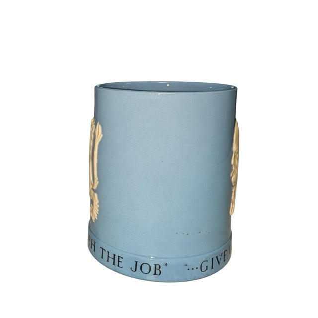 Rare 1941 Arnold Machin for Wedgwood Winston Churchill Mug For Sale In Boston - Image 6 of 10