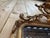 Louis Philippe Mirror with Pediment in Gilded Stuccoed Wood For Sale - Image 3 of 11