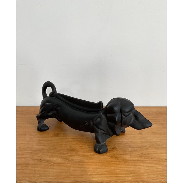 Vintage Cast Iron Dachshund Boot Scraper For Sale - Image 11 of 11