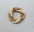 Napier Vintage 1960s Signed Napier Goldtone Faux-Pearl Wrapped Circle Brooch For Sale - Image 4 of 7