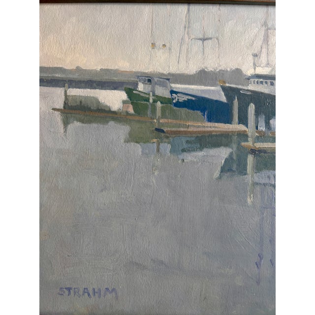 This is a beautiful Original Oil Painting on Board by Listed California Artist, Paul Strahm. Strahm is a widely exhibited...
