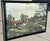 Plastic Vintage Mid 20th Century English Hunting Scene Folding Snack Trays With Stand- Set of 4 For Sale - Image 7 of 12