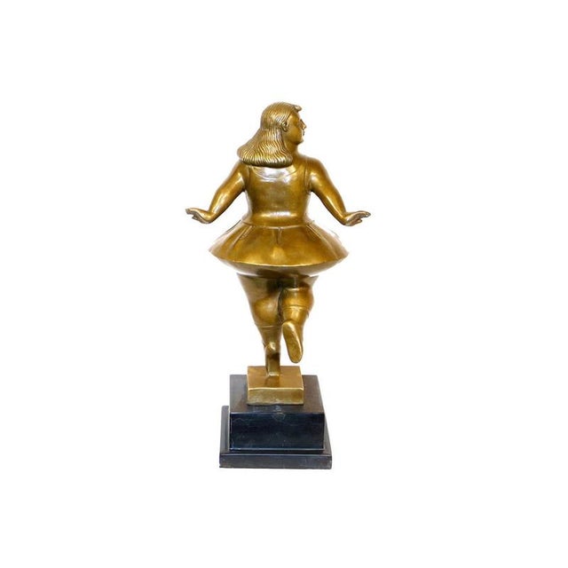 Woman Dancer Sculpture, 20th Century, Bronze For Sale - Image 5 of 7