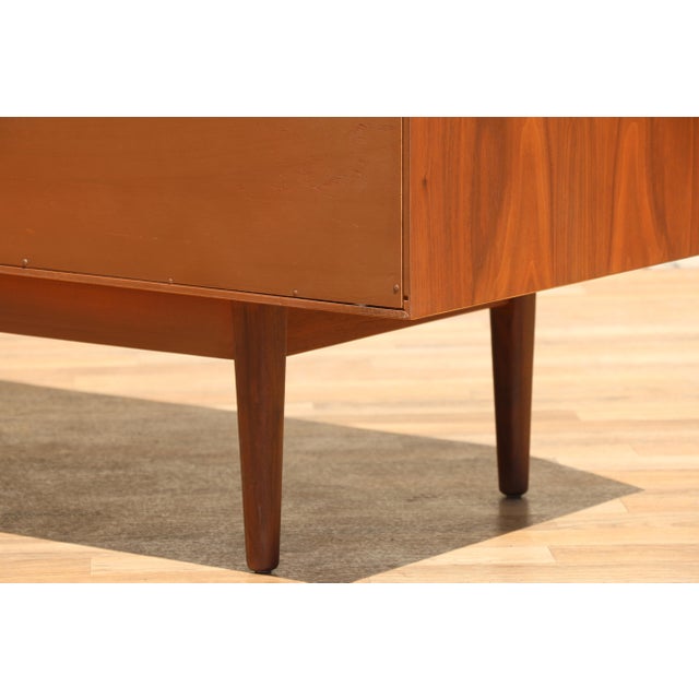 Kipp Stewart & Stewart MacDougall for Drexel Declaration Mid-Century Walnut Dresser | 10 Drawers | Circa 1950s For Sale - Image 18 of 18