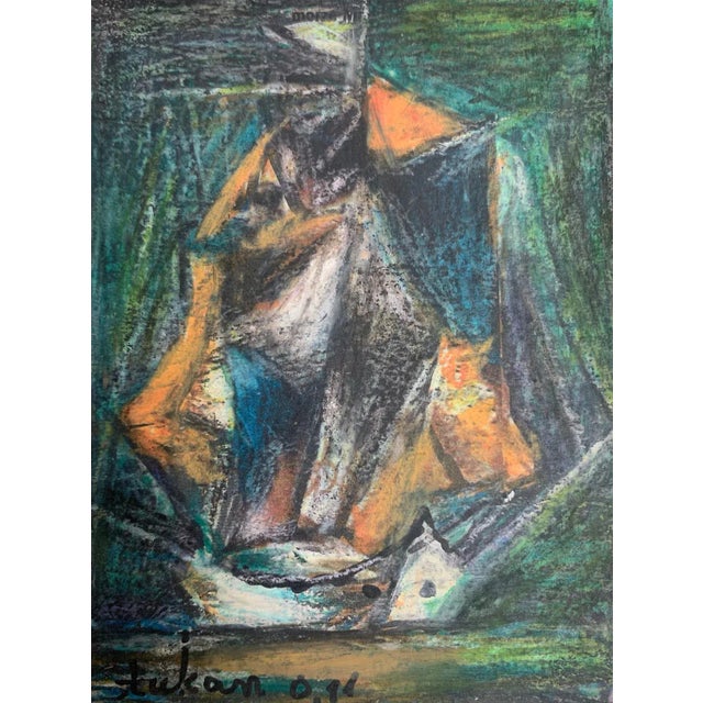 1990s Eugeniusz Tukan-Wolski, Łódz IV, Mixed Media on Paper For Sale - Image 5 of 5