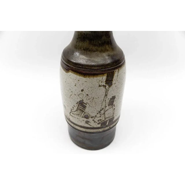 1960s German Studio Ceramic Floor Vase from Wilhelm & Elly Kuch, 1960s For Sale - Image 5 of 9