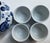 Vintage Pier 1 Imports White & Blue Chinoiserie Style Tea Set for 4 For Sale - Image 9 of 17