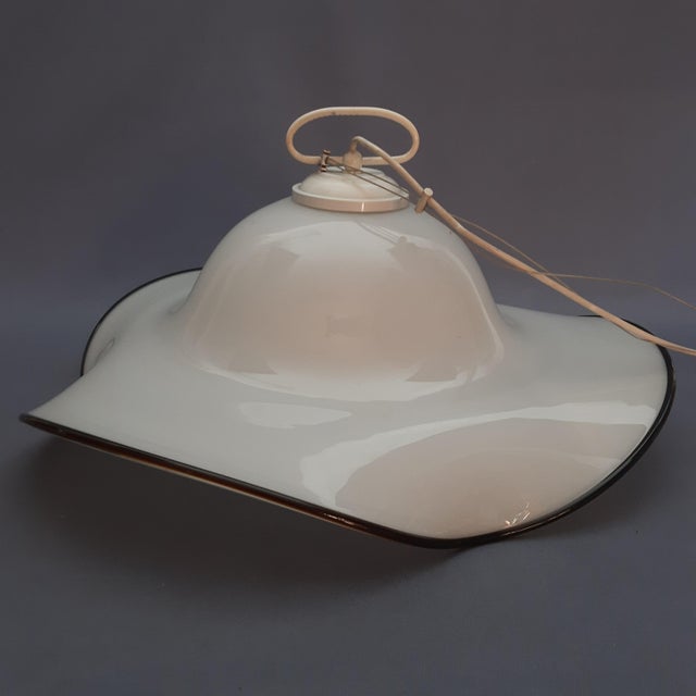 Murano Glass Pendant Light by Fazzoletto, 1970s For Sale - Image 4 of 16