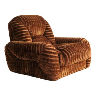 Vintage Brown Lounge Chair For Sale