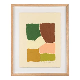 Abstract Oil Painting by French Artist Hortense Reynaud For Sale