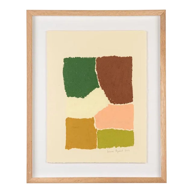 Abstract Oil Painting by French Artist Hortense Reynaud For Sale