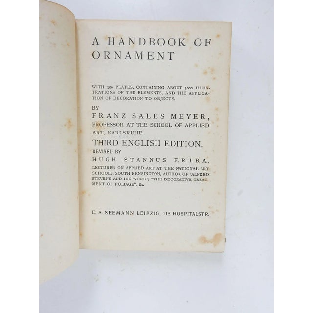 Blue Vintage 1924 a Handbook of Ornament Book For Sale - Image 8 of 10