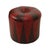 Vintage Round Pouf in Two-Tone Skai, 1960s For Sale - Image 4 of 12